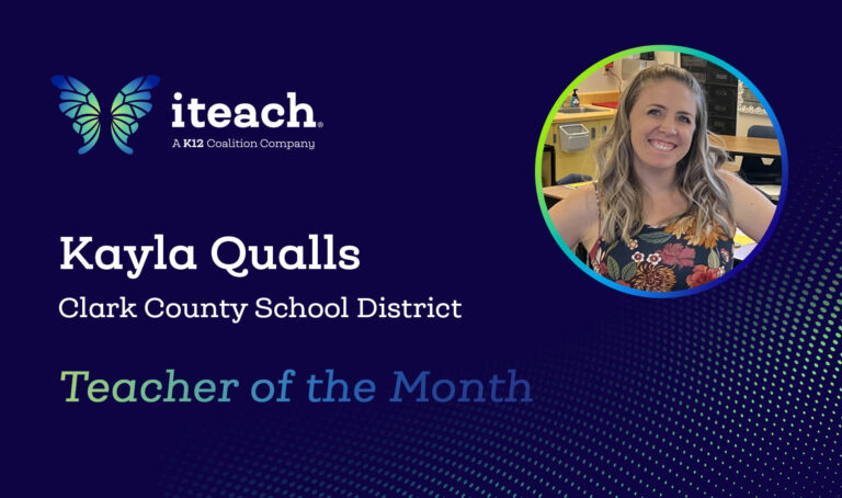 January Teacher of the Month Kayla Qualls