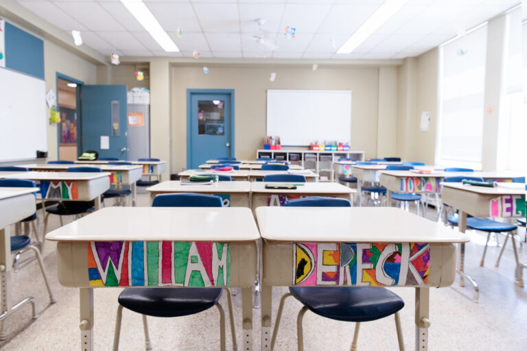 rows of desks