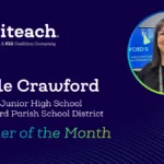 September Teacher of the Month Nicole Crawford