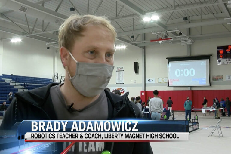 Brady Adamowicz teacher in Louisiana iteach course completer stem robotics teacher