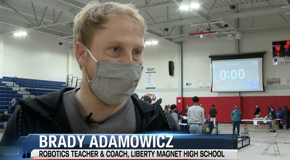 Brady Adamowicz teacher in Louisiana iteach course completer stem robotics teacher