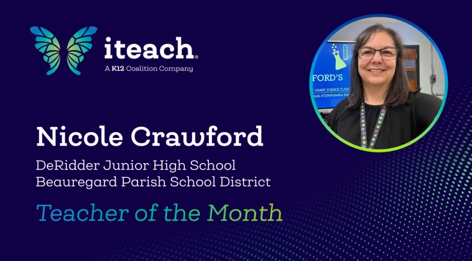 September Teacher of the Month Nicole Crawford