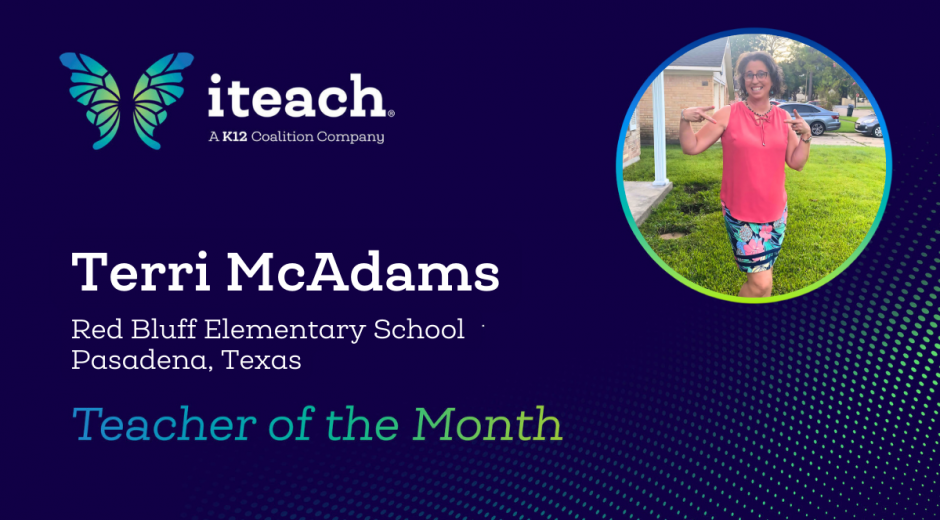 iteach Teacher of the Month Terri McAdams