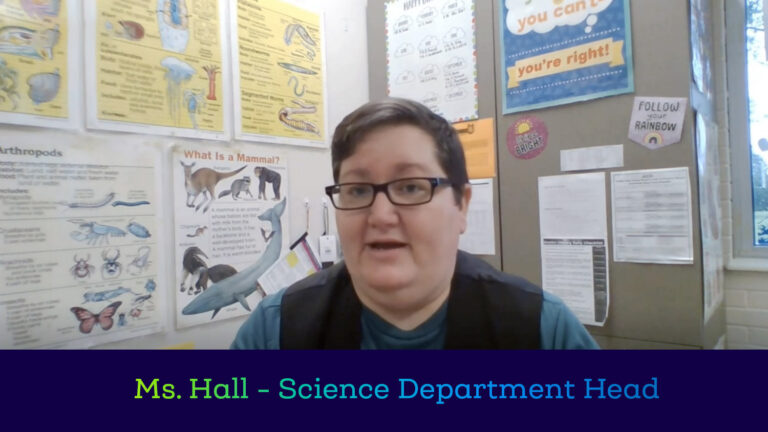 Ms. Hall Science department head